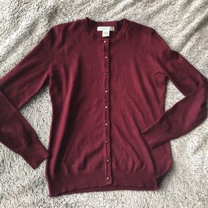 Burgundy cardigan
